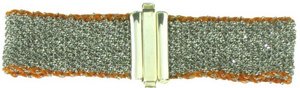 Woven silk and Silver - Colour-edged - Slim cuff