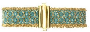Woven silk - 'lozenge' - slim cuff