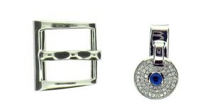 Double cuff - Blue - Crocodile