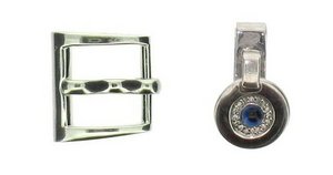 Double cuff - Blue - Crocodile