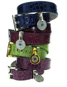 Double cuff - Blue - Crocodile