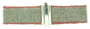 Woven silk and Silver - Colour-edged - Slim cuff