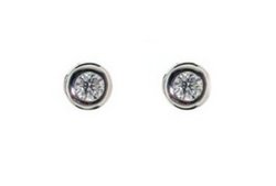 Detachable heart pave drop - for a stud or hoop