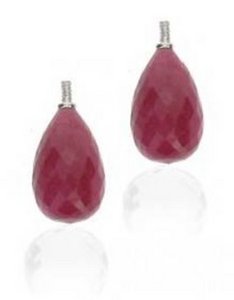 Interchangeable 'Oval Link'  Diamond earrings - Lemon Quartz