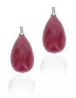 Interchangeable 'Antique' Diamond earrings - Sapphire