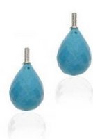 Interchangeable 'Antique' Diamond earrings - Sapphire