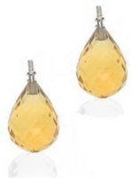 Interchangeable 'Antique' Diamond earrings - Emerald