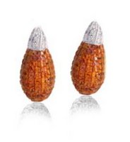 Interchangeable Line earring - Invisibly set drop