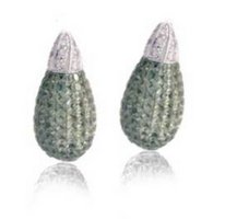 Interchangeable Line earring - Invisibly set drop
