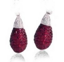 Interchangeable Line earring - Invisibly set drop