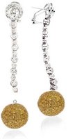 Interchangeable Line earring - Diamond - Pave ball drop*