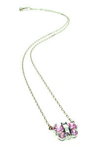 Semi-precious butterfly - necklace