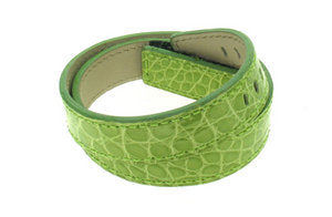 Double cuff - Lime Green - Crocodile