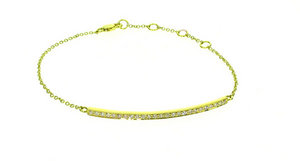 Diamond identity bracelet