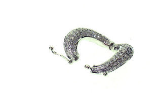 Detachable chain bracelet with pave set Diamond links