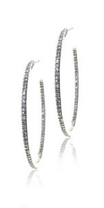 Thin Diamond hoops