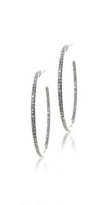 Thin Diamond hoops