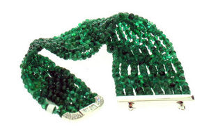 Filigree Diamond buckle with single Ruby strap