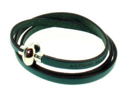 Antonio Ben Chimol leather bracelet with magnetic clasp