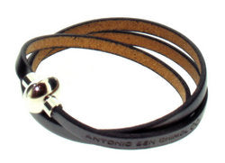 Antonio Ben Chimol leather bracelet with magnetic clasp
