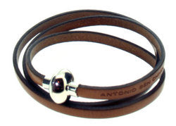 Antonio Ben Chimol leather bracelet with magnetic clasp