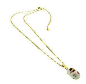 Enamel Baby shoe pendant