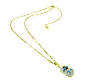 Enamel Baby shoe pendant