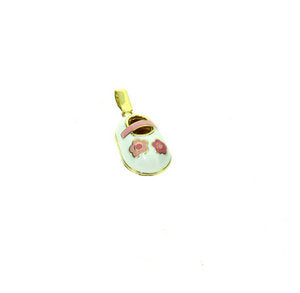 Enamel Baby shoe pendant