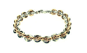 Italian round link, chunky bracelet