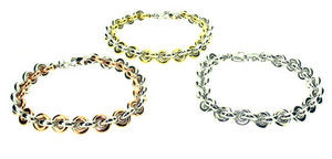 Italian round link, chunky bracelet