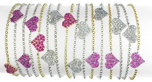 Heart bracelet - Pink Sapphire