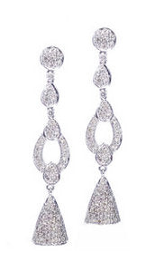 Interchangeable 'Antique' Diamond earrings - Lemon Citrine