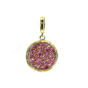 Disc pendant necklaces - Yellow Gold - Duplicate