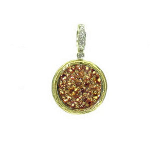 Disc pendant necklaces - Yellow Gold - Duplicate