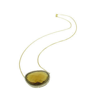 Smokey Topaz necklace