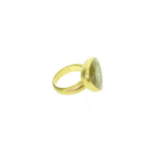 Rutilated Gold Quartz ring