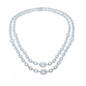 Baguette Diamond Long Necklace