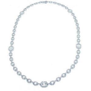 Baguette Diamond Long Necklace