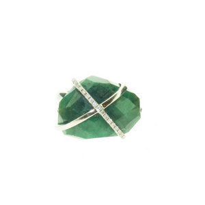 Emerald Rock Ring