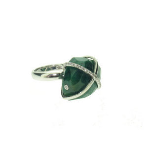 Emerald Rock Ring