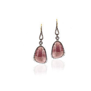 Natural Sapphire Drop Earrings
