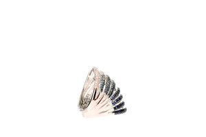 Sapphire 'Cage' Ring