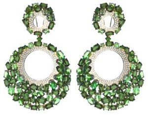 Large Yellow Sapphire 'Door Knocker' Earrings