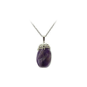 Amethyst Pebble Pendant