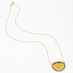Faceted Smokey Quartz Necklace