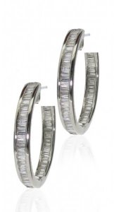Diamond hoop (Baguette Diamonds)