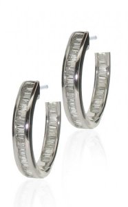 Diamond hoop (Baguette Diamonds)