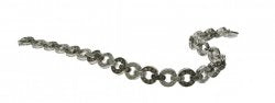 Circular link bracelet - set with White and Cognac Diamonds