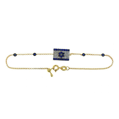 Israeli Flag Bracelet