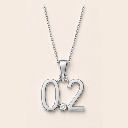 0.2 Plain Pendant With One Diamond
